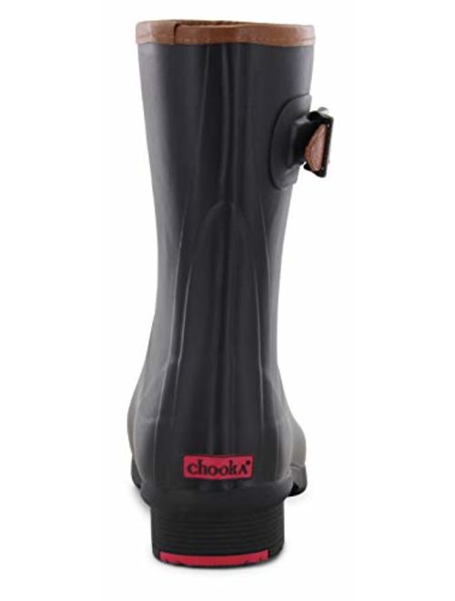 Chooka Women's Mid-Height Memory Foam Rain Boot