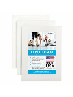 3 Pack Lipo Foam - Post Surgery Ab Board for Use with Post Liposuction Surgery Compression Garments Such As Fajas Colombianas, Phax and Lowla Coresets - Medical Grade Foa