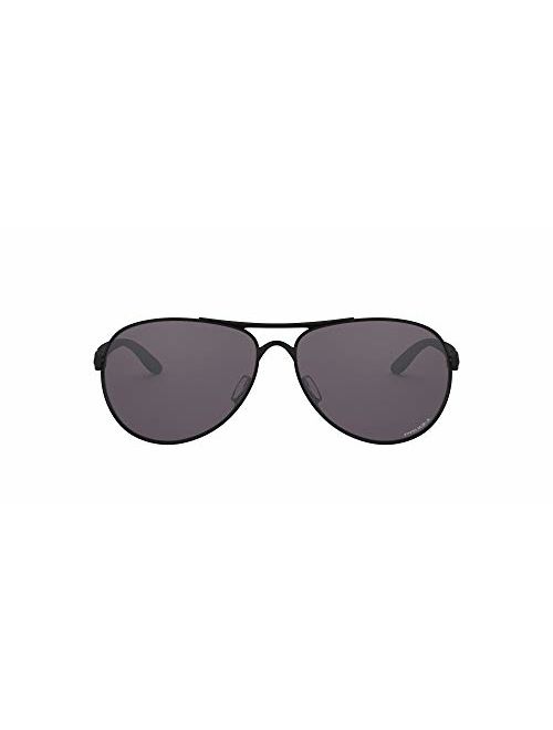 Oakley Women's Oo4079 Feedback Metal Polarized Aviator Sunglasses
