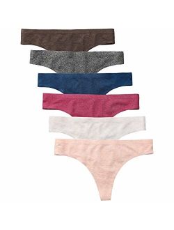 Wealurre Women's Cotton Thong Breathable Panties Low Rise Underwear