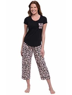 Pajamas for Women Cotton - Womens Capri Pajama Sets