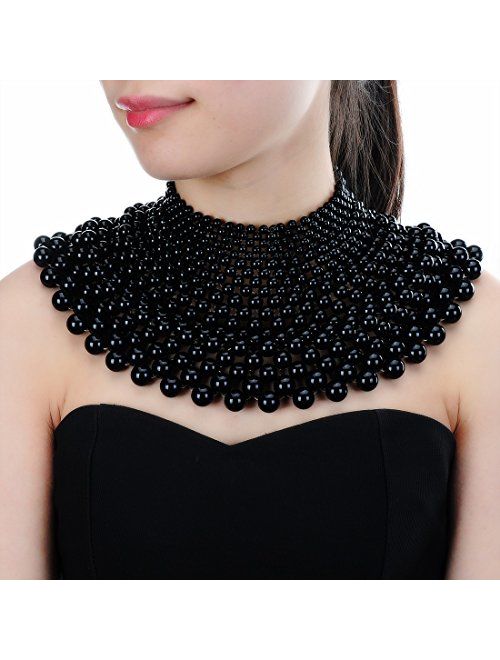 Fashion Women's Crystal Stone Bib Statement Choker Necklace Body Chain Jewelry
