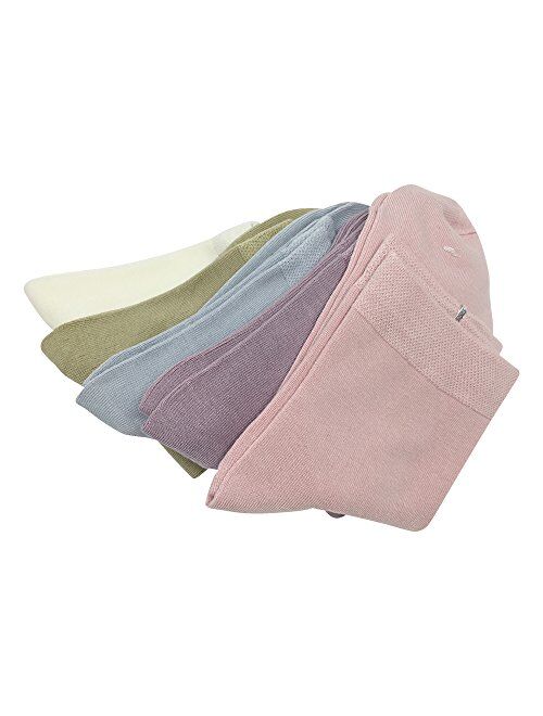 Women Casual Socks Bamboo Thin sock Ankle Breathable Odor Resistant Sock 5 Pairs
