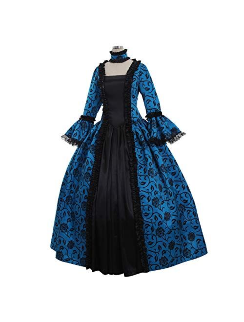 1791's lady Women's Victorian Rococo Dress Inspiration Maiden Costume