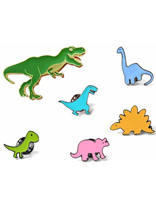 KimYoung Dinosaur Pins for Backpacks Jurassic Dinosaur Enamel Pin Set Cute Enamel Pins