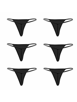 Closecret Lingerie Women Low Rise T-String Multi Pack Vary Color T-Back Thong Panties