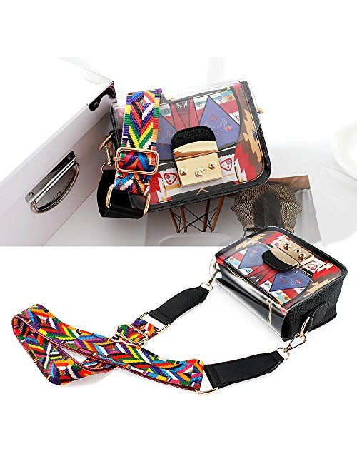 OCT17 Women Mini Transparent PVC Plastic Crossbody Durable Summer Shoulder Bag Purse