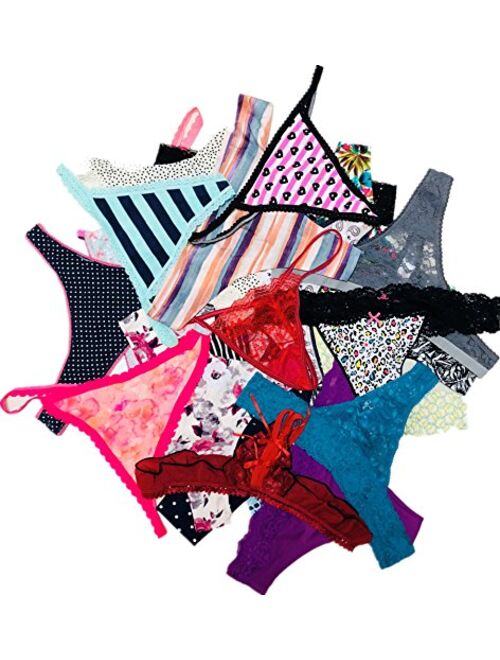 Morvia Varieties of Women Thong Pack Lacy Tanga G-String Bikini Underwear Panties