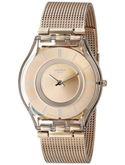 Women's SFP115M Skin Rose Gold-Tone Watch with Mesh Band