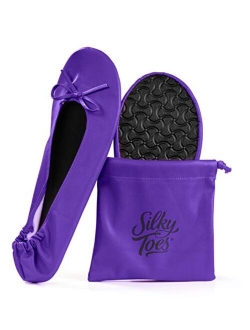 Women's Foldable Portable Travel Ballet Flat Roll Up Slipper Shoes
