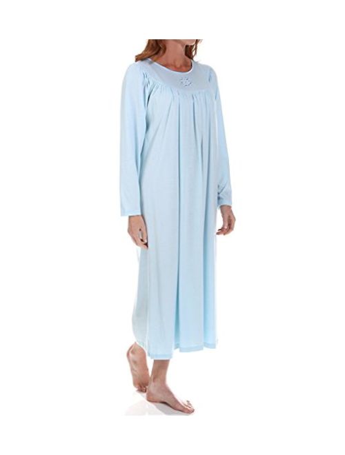 Calida 100% Cotton Knit Long Sleeve Nightgown