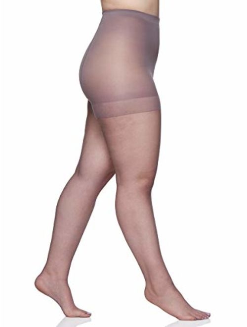 Berkshire Women's Plus-Size Queen Ultra Sheer Control Top Pantyhose - Sandalfoot 4411