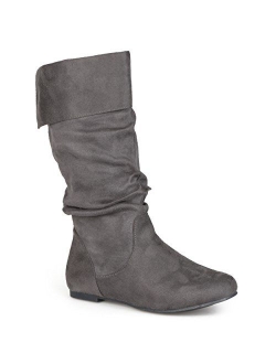 Womens Regular Size and Wide-Calf Slouch Mid-Calf Microsuede Boot