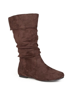Womens Regular Size and Wide-Calf Slouch Mid-Calf Microsuede Boot