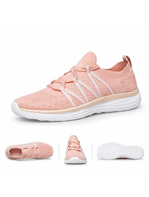 Alibress Womens Walking Shoes Tennis Shoes Mesh Slip-on Lightweight Sneakers Comfortable Athletic Shoes for Walking Running