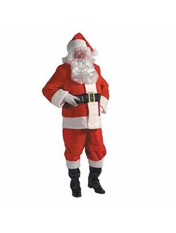 10 Piece Plush Santa Suit