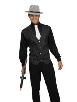 Forum Novelties Men's Gangster Shirt, Vest and Tie Costume - Pick Size