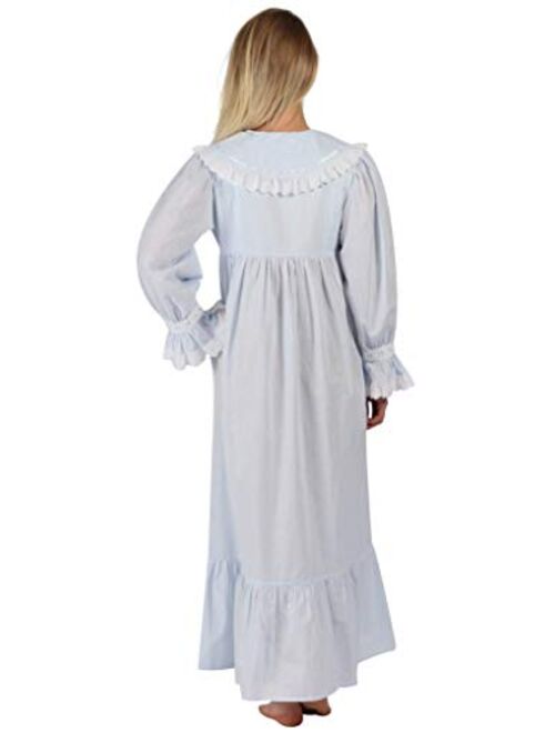 The 1 for U Amelia 100% Cotton Victorian Nightgown with Pockets 7 Sizes