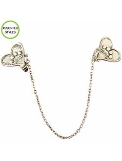 Evelots $9 Sweater Collar Clips-Shawl/Vest/Blouse/Cardigan-Assorted Styles/Color