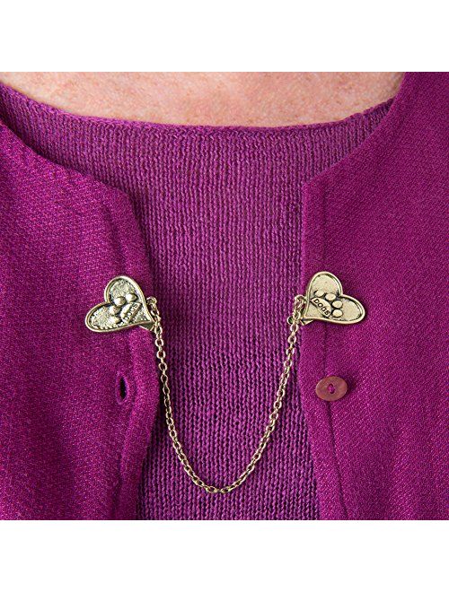 Evelots $9 Sweater Collar Clips-Shawl/Vest/Blouse/Cardigan-Assorted Styles/Color
