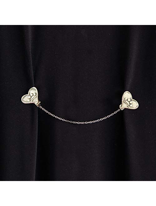 Evelots $9 Sweater Collar Clips-Shawl/Vest/Blouse/Cardigan-Assorted Styles/Color