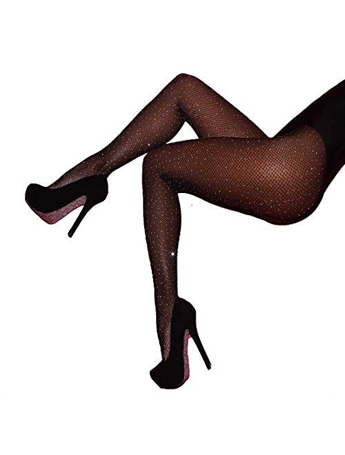 Nude Rhinestone Fishnet Tights Nylon Stockings Pattern Tights Pantyhose Plus Size For Women 6 Pack