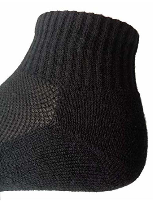 Women's Athletic Low Cut Ankle Quarter Cushion Socks