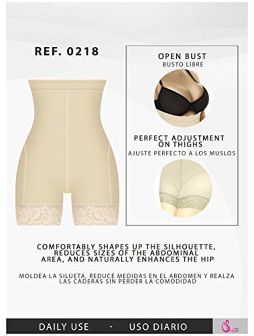 Salome 0218 High Waist Compression Shapewear Tummy Control BBL Shorts Fajas Colombianas para Mujer Levanta Cola