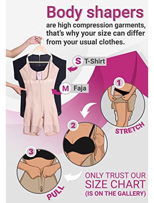 Salome 0218 High Waist Compression Shapewear Tummy Control BBL Shorts Fajas Colombianas para Mujer Levanta Cola