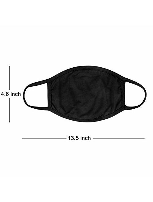 Yoodelife Cotton Mouth Mask Anti Dust Mouth Mask, Unisex Face Mask Reusable Fashion Mask Anime Face Mask Washable Mask Reusable Mask for Cycling Camping Travel for Adults