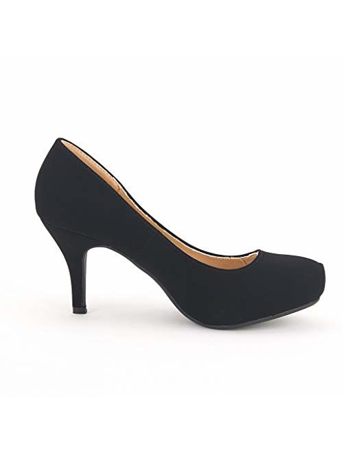 DREAM PAIRS Tiffany Women's New Classic Elegant  Low Stiletto Heel Dress Pumps Shoes