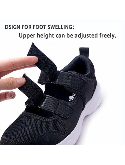 Women's Comfortable Working Nurse Shoes Non-Slip Adjustable Breathable Walking Buffer Fitness Casual Nursing Orthotic Lightweight Shoes Arthritis, Diabetes Heel Pain, Foo