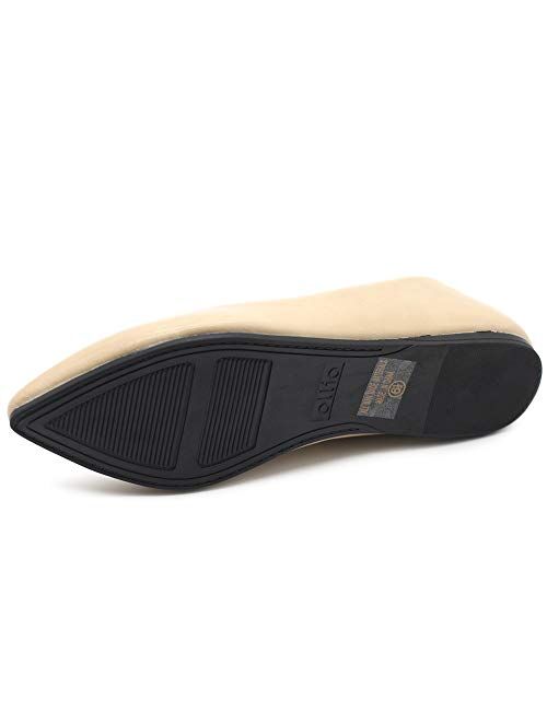 Ollio Women's Ballet Shoe Comfort Basic Light Multi Color Flat