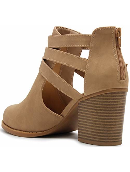 Marco Republic Dublin Womens Chunky Block Stacked Heels Pumps Ankle Booties Boots