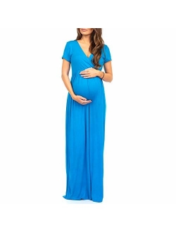 Women's Maternity Short Sleeve Dress - Made in USA