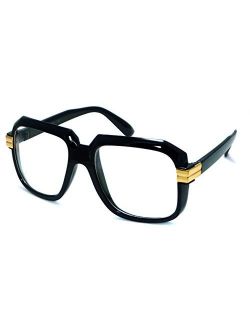 HIP Hop Rapper Retro Large Oversized Clear Lens Eye Glasses