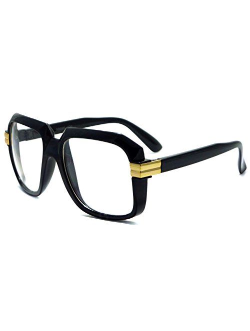 HIP Hop Rapper Retro Large Oversized Clear Lens Eye Glasses
