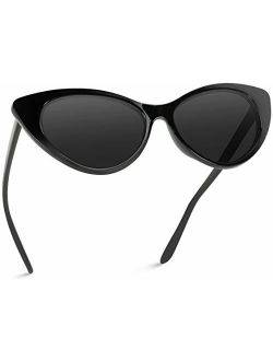 Vintage Inspired Fashion Mod Chic High Pointed Cat Eye Sunglasses for Women