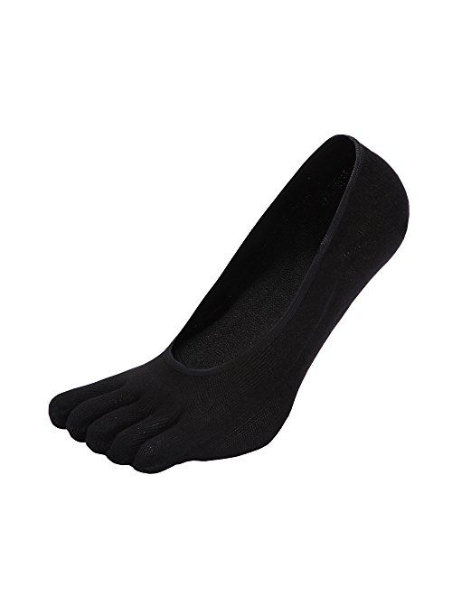 NO Show Running Five Fingers Crew Ankle Toe Socks for Women Ladies Men