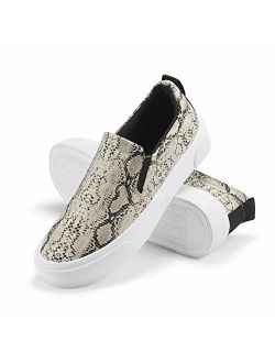 JENN ARDOR Womens Fashion Sneakers Classic Slip on Flats Comfortable Walking Sports Casual Shoes