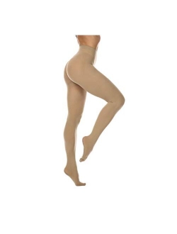 Women's 80 Denier Soft Semi Opaque Solid Color Footed Pantyhose Tights