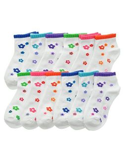 Angelina Cotton Variety Low Cut Trainer Socks (12-Pack)