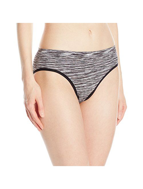 Amazon Brand - Mae Women's Seamless High Cut Brief Panty, 5 pack