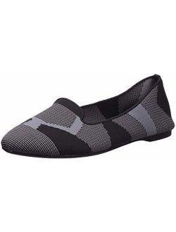 Women's Cleo-Sherlock-Engineered Knit Loafer Skimmer Ballet Flat