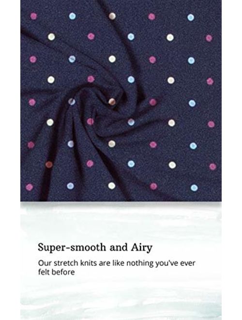 Addison Meadow Cotton Womens Sleepwear - Soft PJs for Women Set, Navy, L, 12-14
