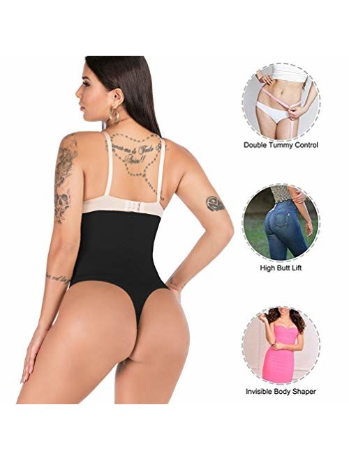 SAYFUT 328 Women Waist Cincher Girdle Tummy Slimmer Sexy Thong Panty Shapewear