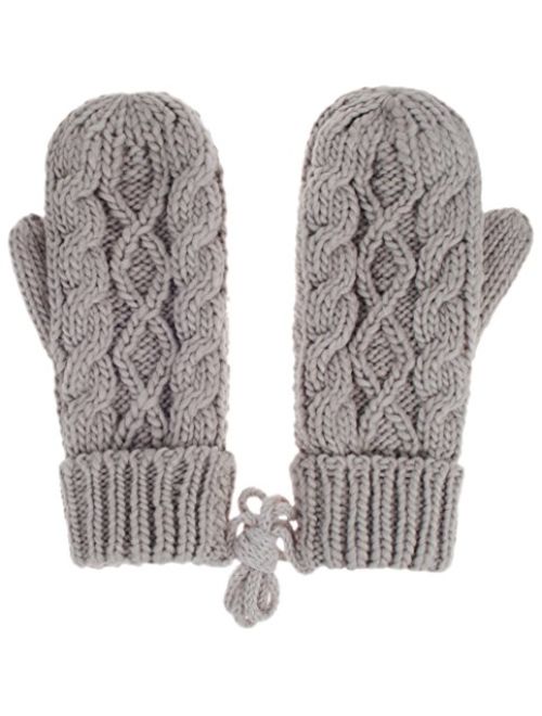 IL Caldo Womens Winter Glove Hemp Plush Lining Thick Knit Mitten Drive Work Gloves