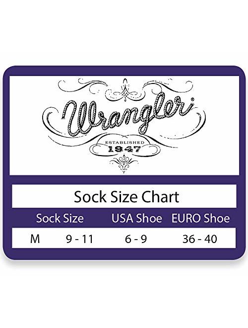 Wrangler Women's Ladies Horse Crew Socks 3 Pair Pack