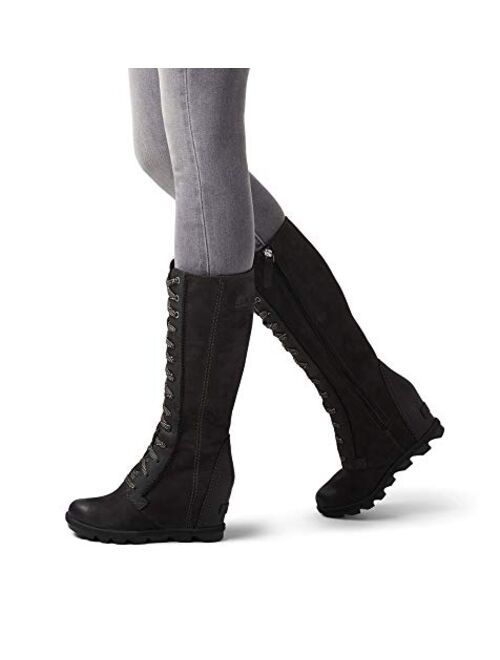 Sorel Suede Joan of Arctic High Heel Wedge Tall Boots