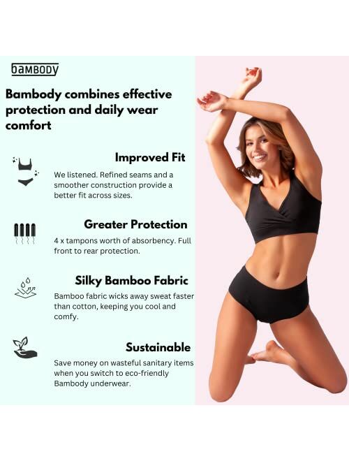 Bambody Absorbent Panty: Period Panties/Maternity & Postpartum Underwear